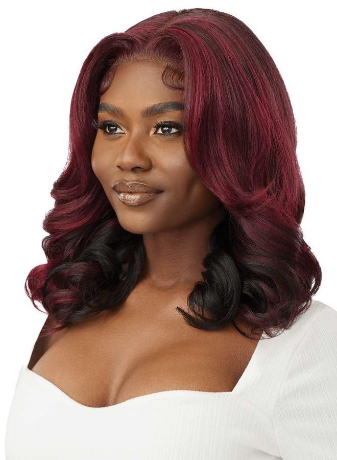 أوتر شعر مستعار أمامي من الدانتيل من Outre - خط شعر مثالي 13X6 - ReevaWig (أسود فاحم 1) - Image 4